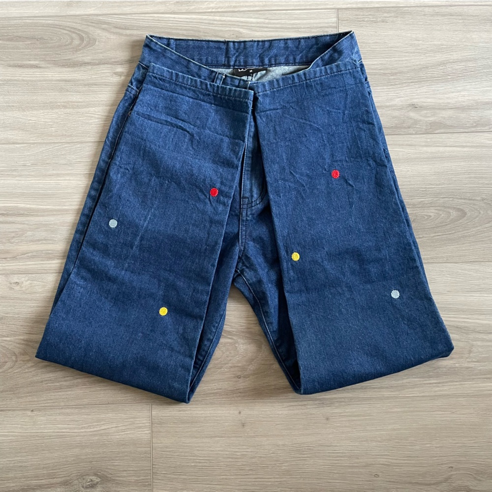Lazy Oaf Rainbow Dotted Jeans - Picture 9 of 9